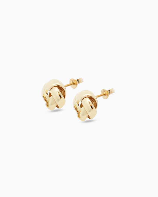 18K Yellow Gold Earrings - 2.51g