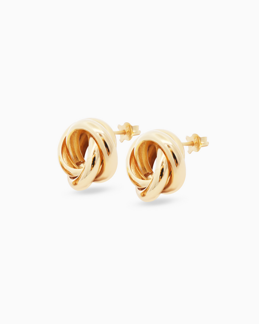 18K Yellow Gold Earrings - 2.98g