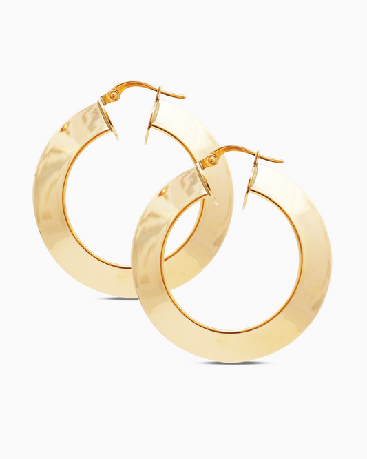 18K Yellow Gold Earrings - 5.26g