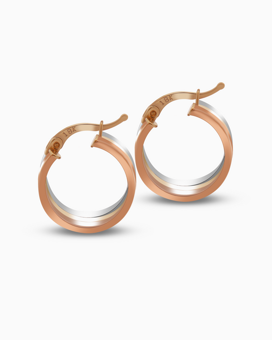 18K Gold Earrings - 4.04g