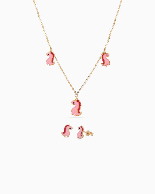 18K Yellow Gold Baby Necklace - 3.29g