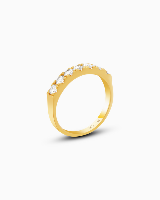 Classic Diamond Band Ring 0.61ct 18K Yellow Gold
