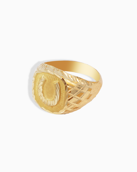 18K Yellow Gold Men's Ring - 2.90g