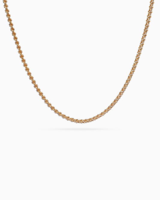 18K Two-Tone Gold Necklace - 17.71g