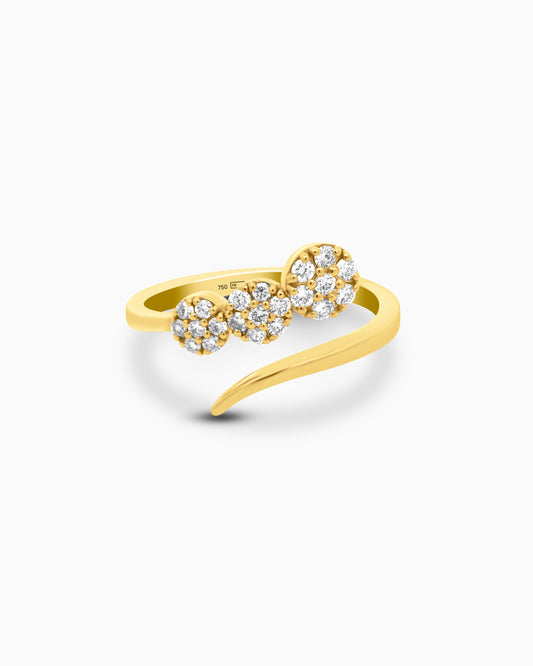 1ct Natural Diamond Open Ring