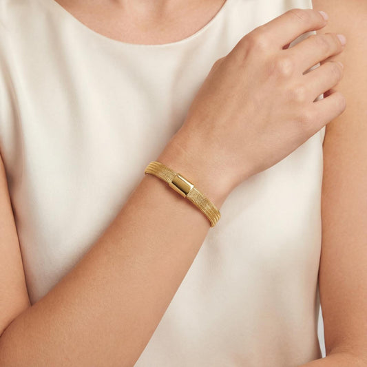 18K Gold Bangle - 2.9g