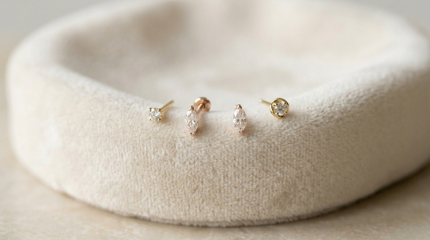 Lab Diamond Nose Pins