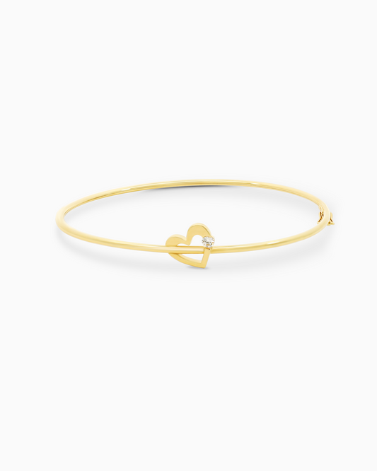 18K Gold Bangle - 3.79g