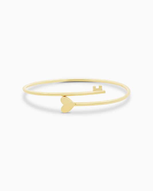 18K Gold Bangle - 6.10g