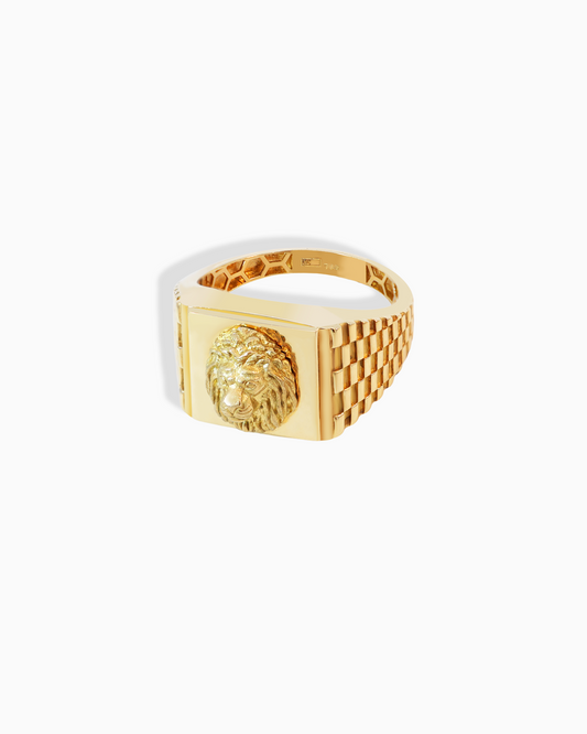 18K Yellow Gold Men's Ring - 5.76g