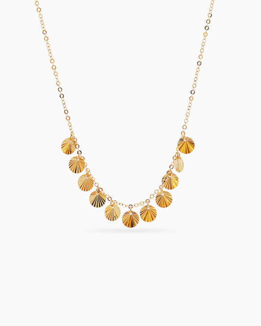 Tri-Color Gold Twist Necklace