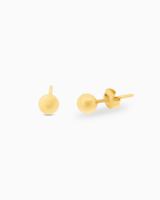 18K Yellow Gold Earrings - 1.34g