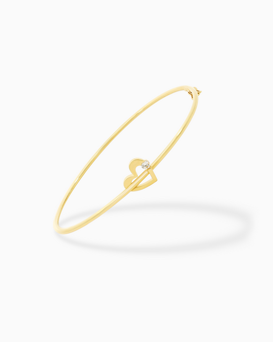 18K Gold Bangle - 3.79g