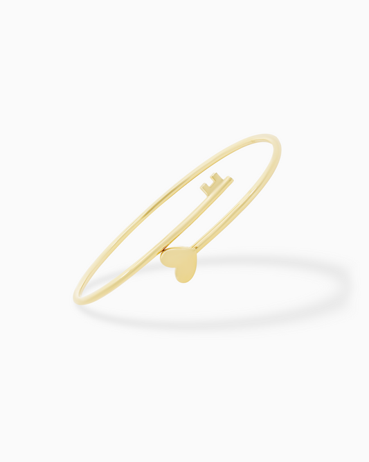 18K Gold Bangle - 6.10g