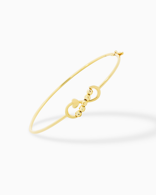 18K Gold Bangle - 3.85g