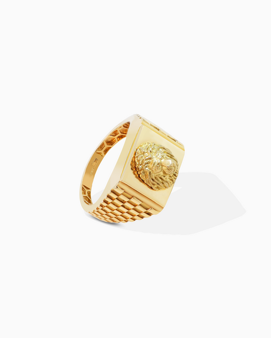 18K Yellow Gold Men's Ring - 5.76g