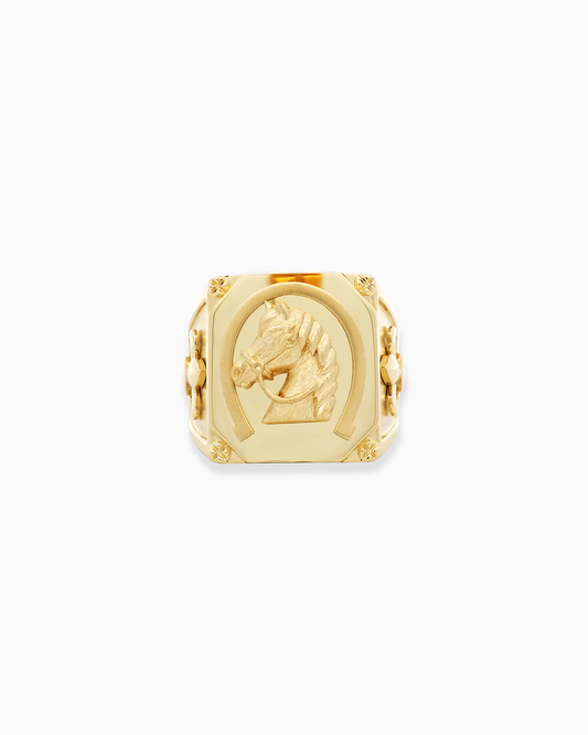 18K Gold Men's Ring - 10.45g