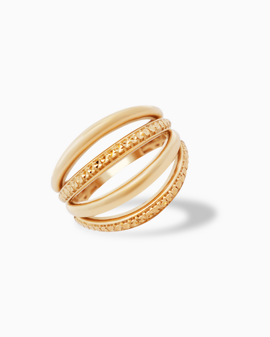 18K Yellow Gold Ring - 4.59g