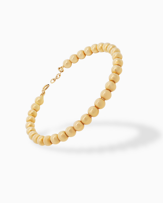 18K Yellow Gold Bangle - 6.40g