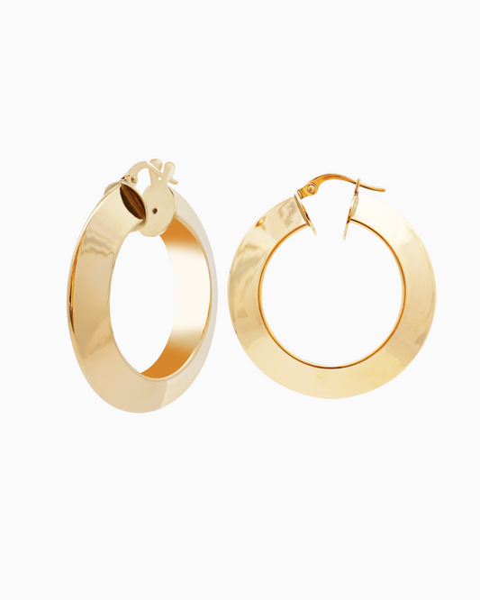 18K Yellow Gold Earrings - 5.26g