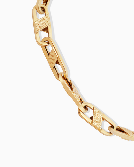 18K Gold Men's Bracelet - 12.93g