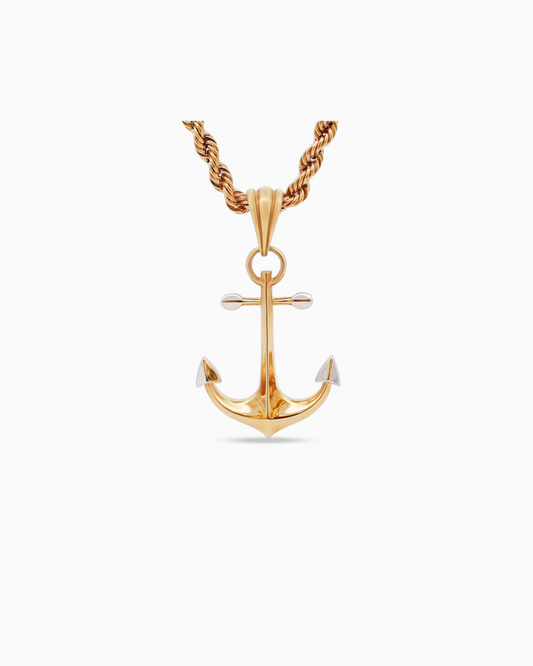 18K Two-Tone Gold Pendant - 3.69g