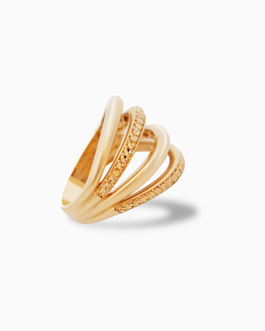 18K Yellow Gold Ring - 4.59g