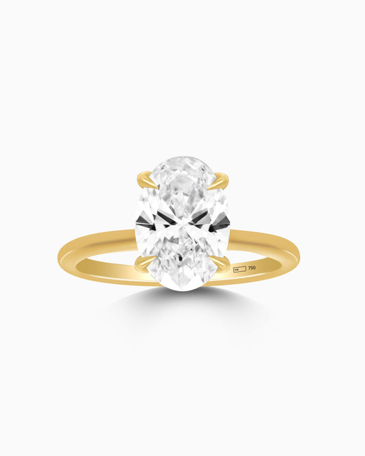 2.ct Oval Brilliant Lab Grown Diamond Ring