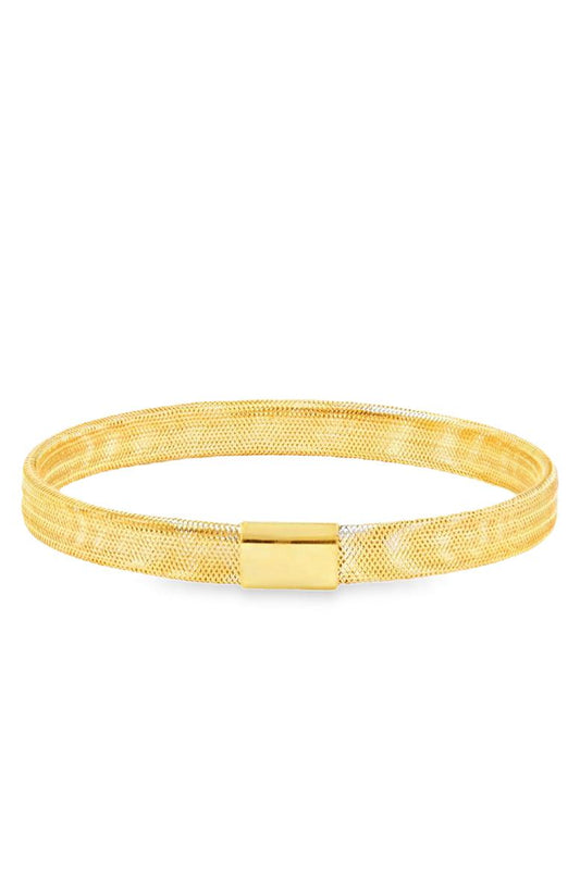 18K Gold Bangle - 2.9g