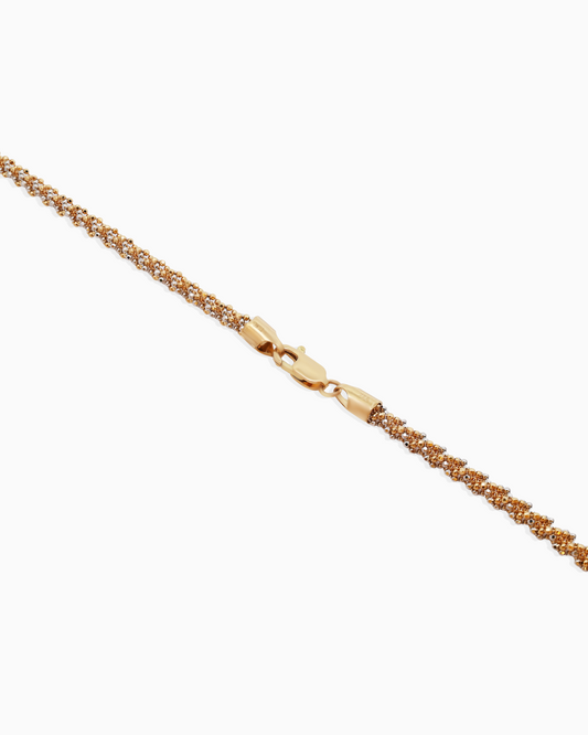 18K Two-Tone Gold Necklace - 17.71g