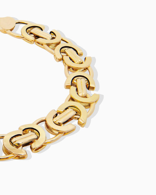 18K Yellow Gold Men's Bracelet - 11.96g