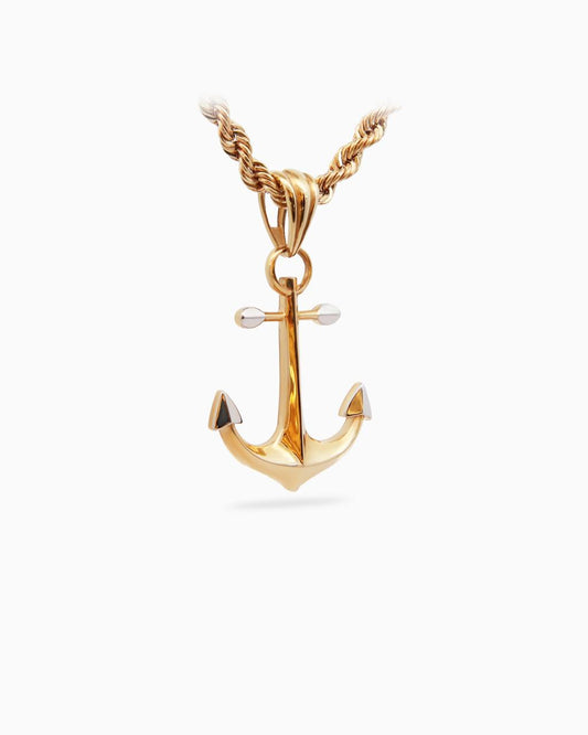18K Two-Tone Gold Pendant - 3.69g